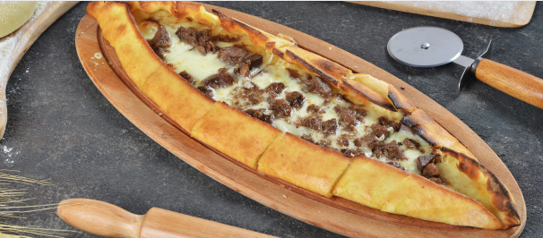Kavurmalı Kaşarlı Pide (150 GR)